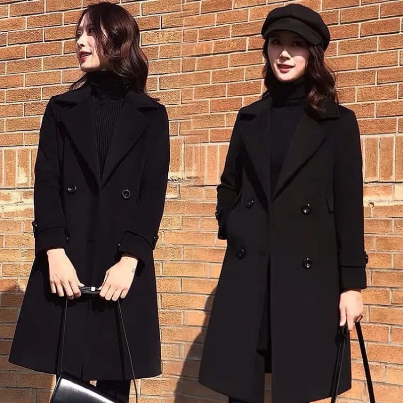 Product image: Trendy Black Chanel-style Wool Coat