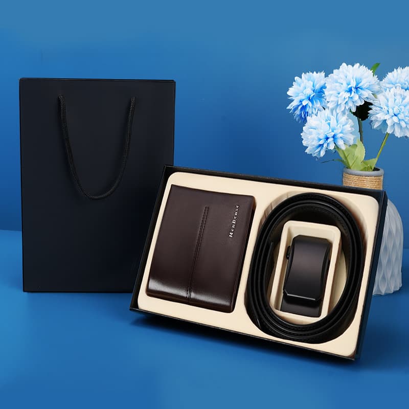 صورة المنتج Fashion Men's Belt Wallet Combo Set