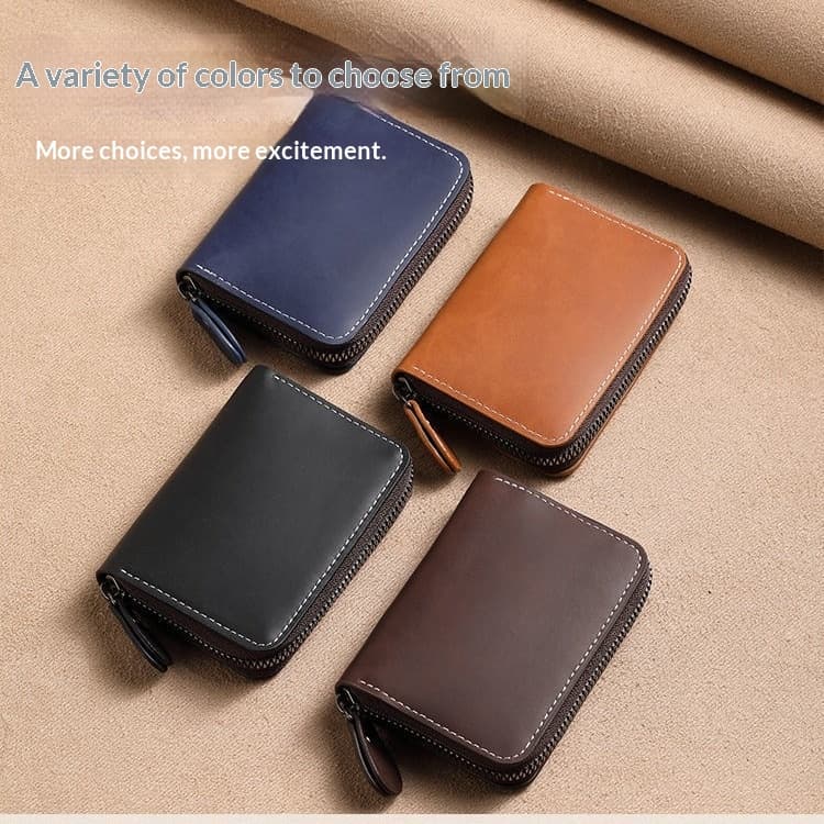 صورة المنتج Slim Leather Men's Wallet Large Capacity Multi-Card Organizer Ultra-Thin